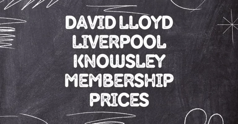 David Lloyd Liverpool Knowsley Membership Prices GymMembershipFees.Uk is not associated with David Lloyd Gym